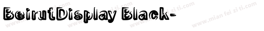 BeirutDisplay Black字体转换
